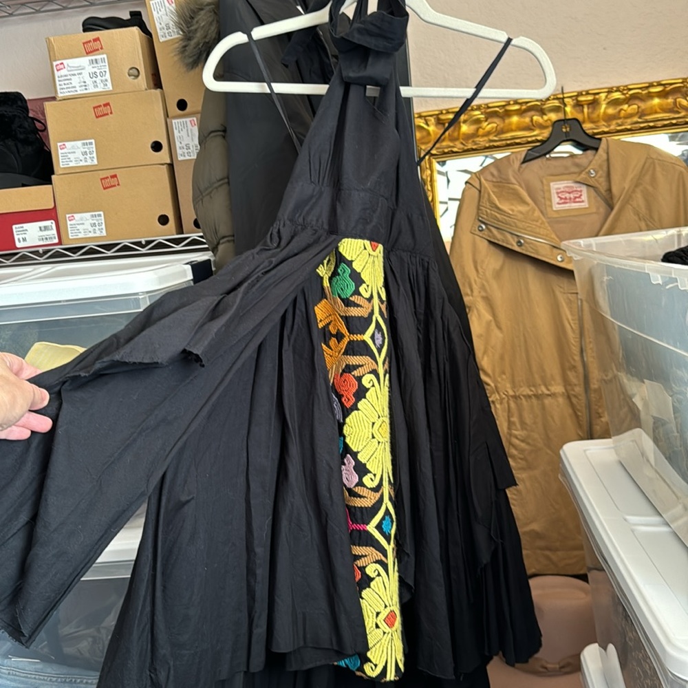 Anthropologie Embroidered Palenque Halter Dress - Picture 3 of 5